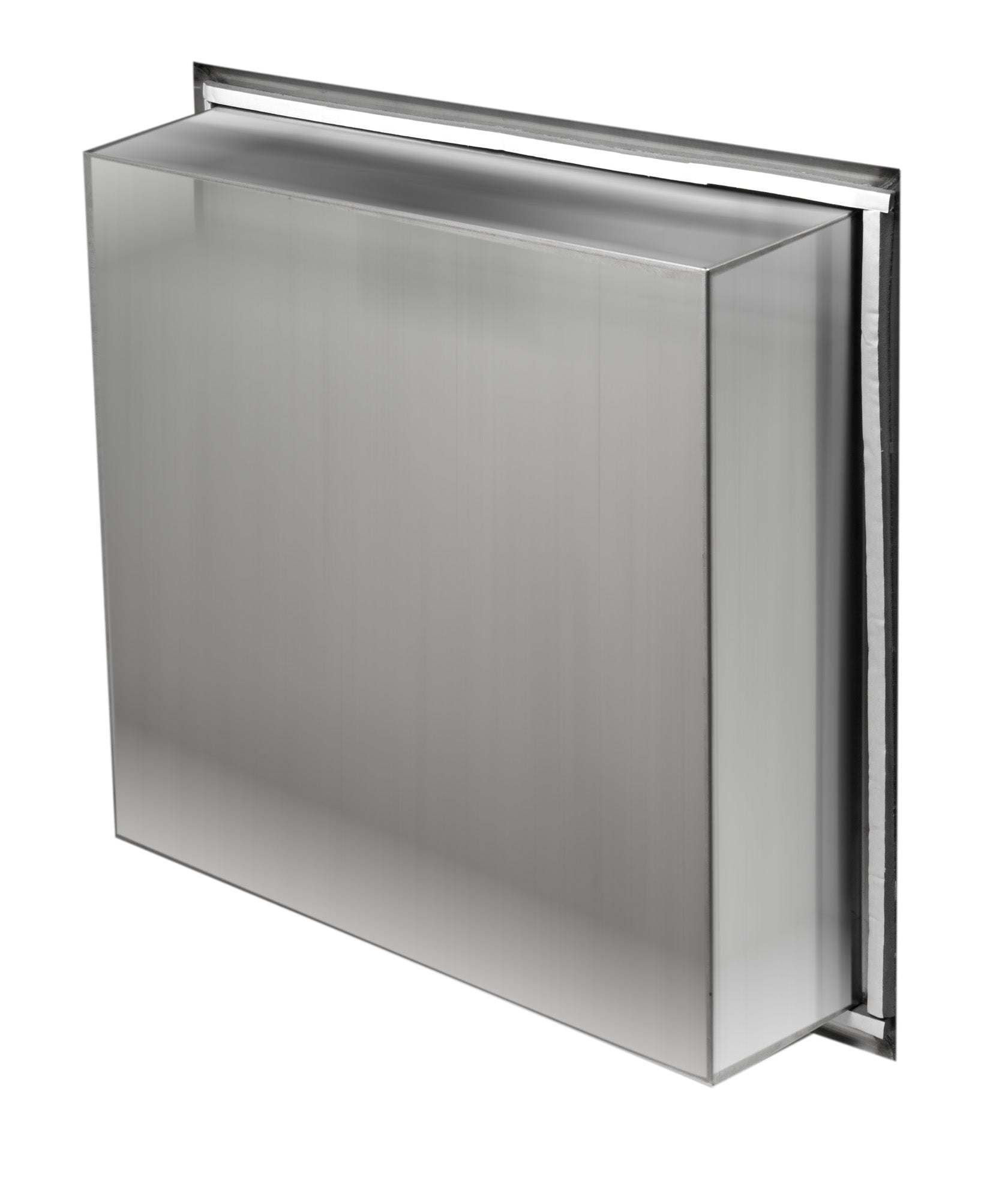 ALFI Brand - 16 x 16 Polished Stainless Steel Square Single Shelf Bath Shower Niche | ABN1616-PSS