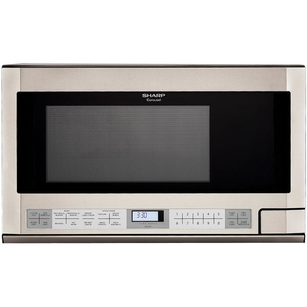 Sharp Carousel 1.5 Cu. Ft. Mid-Size Microwave Black SMC1585BB - Best Buy