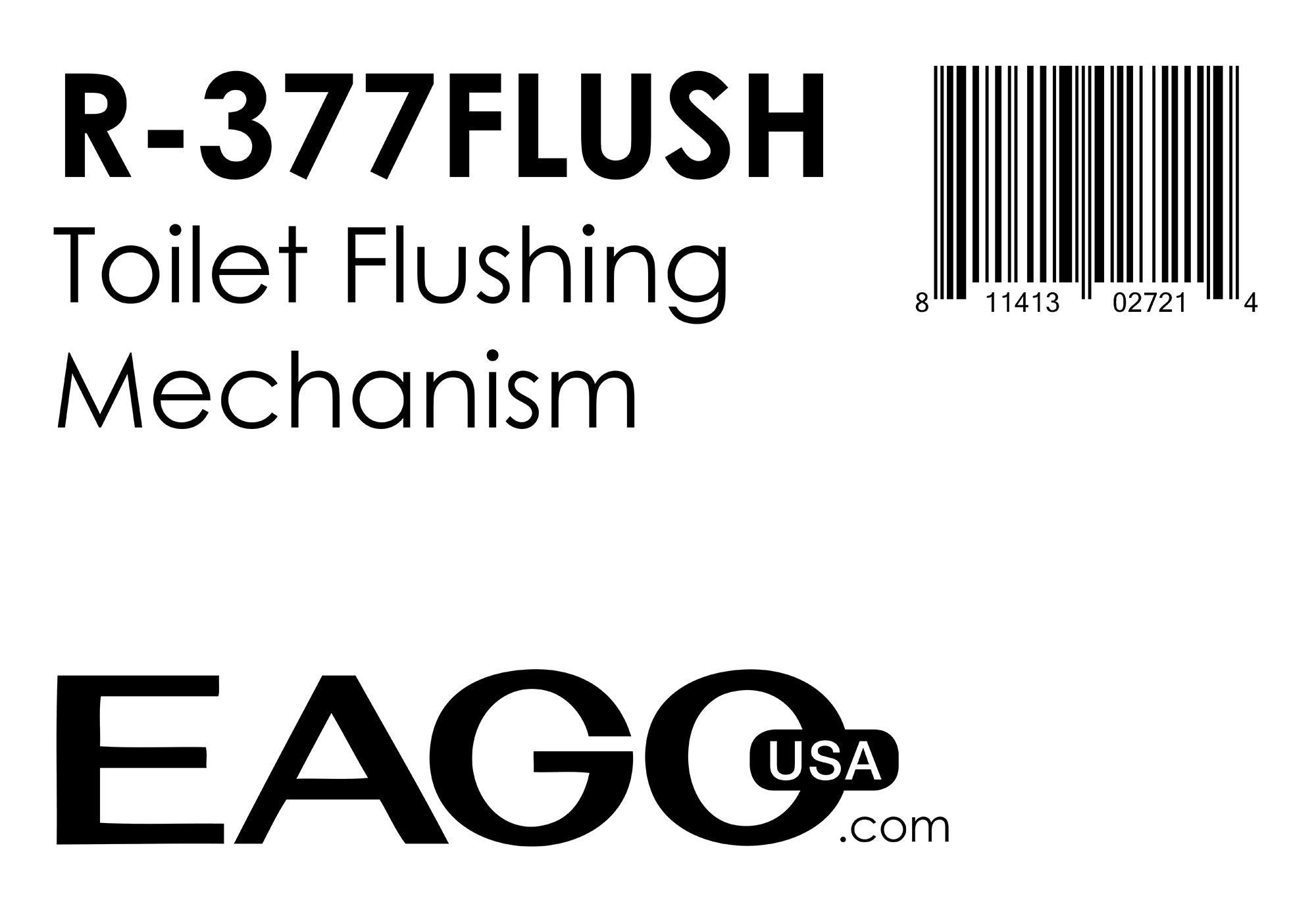 EAGO - Replacement Toilet Flushing Mechanism for TB377 | R-377FLUSH