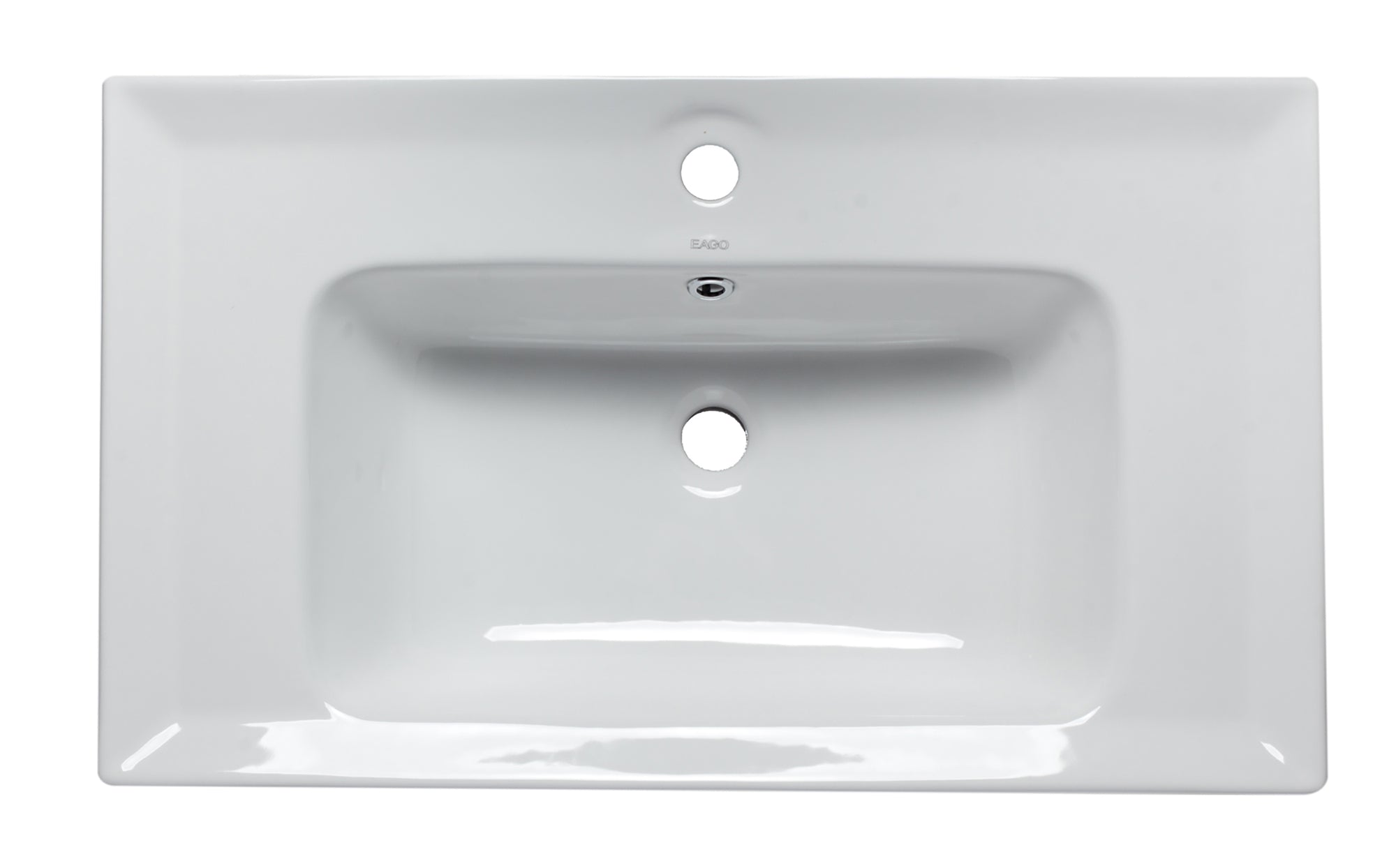 EAGO - White Ceramic 32"x19" Rectangular Drop In Sink | BH003