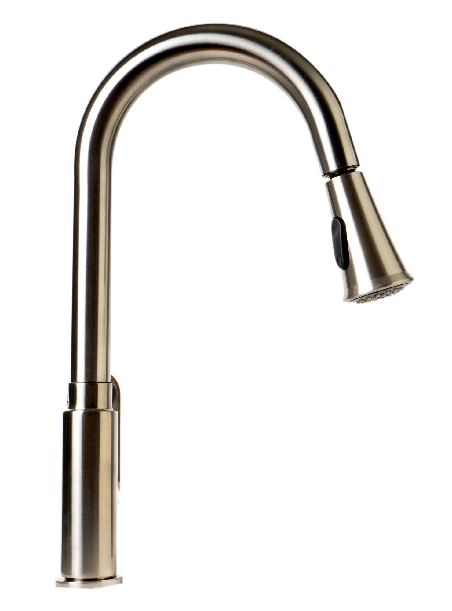 ALFI Brand - Brushed Nickel Gooseneck Pull Down Kitchen Faucet | ABKF3480-BN