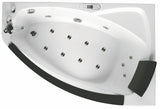 EAGO - 5 ft Clear Rounded Left Corner Acrylic Whirlpool Bathtub | AM198ETL-L