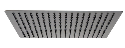 ALFI Brand - Matte Black Stainless Steel 16" Square Ultra-Thin Rain Shower Head | RAIN16S-BM