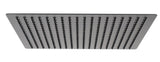 ALFI Brand - Matte Black Stainless Steel 16" Square Ultra-Thin Rain Shower Head | RAIN16S-BM