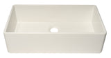 ALFI Brand - White 36" Smooth Apron Single Bowl Fireclay Farm Sink | AB536-W