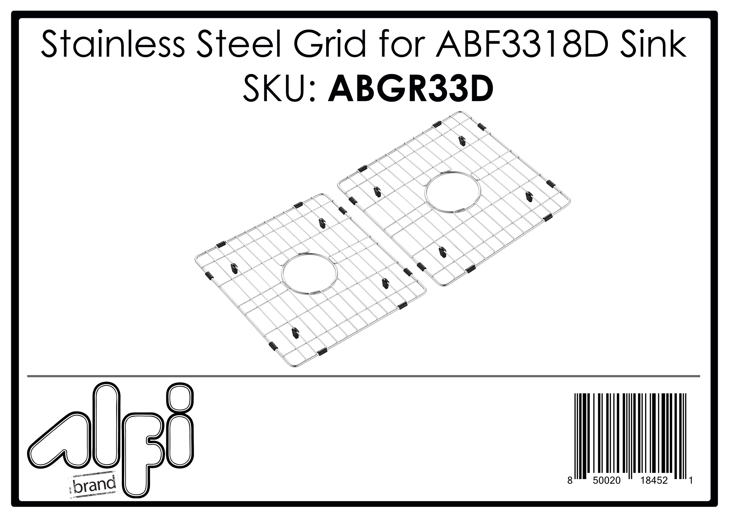 ALFI Brand - Pair of Stainless Steel Grids for ABF3318D | ABGR33D