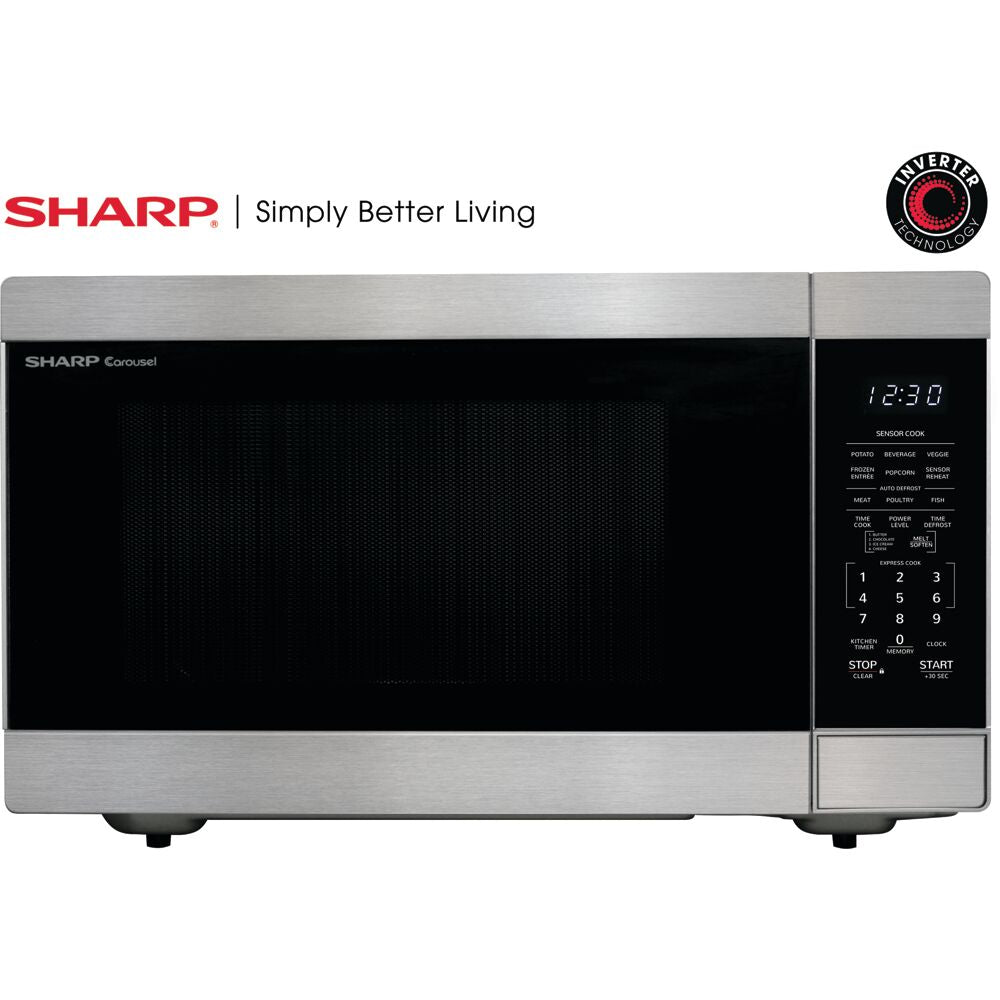 Sharp - 2.2 CF Countertop Microwave Oven, Inverter TechnologyMicrowaves - SMC2266HS