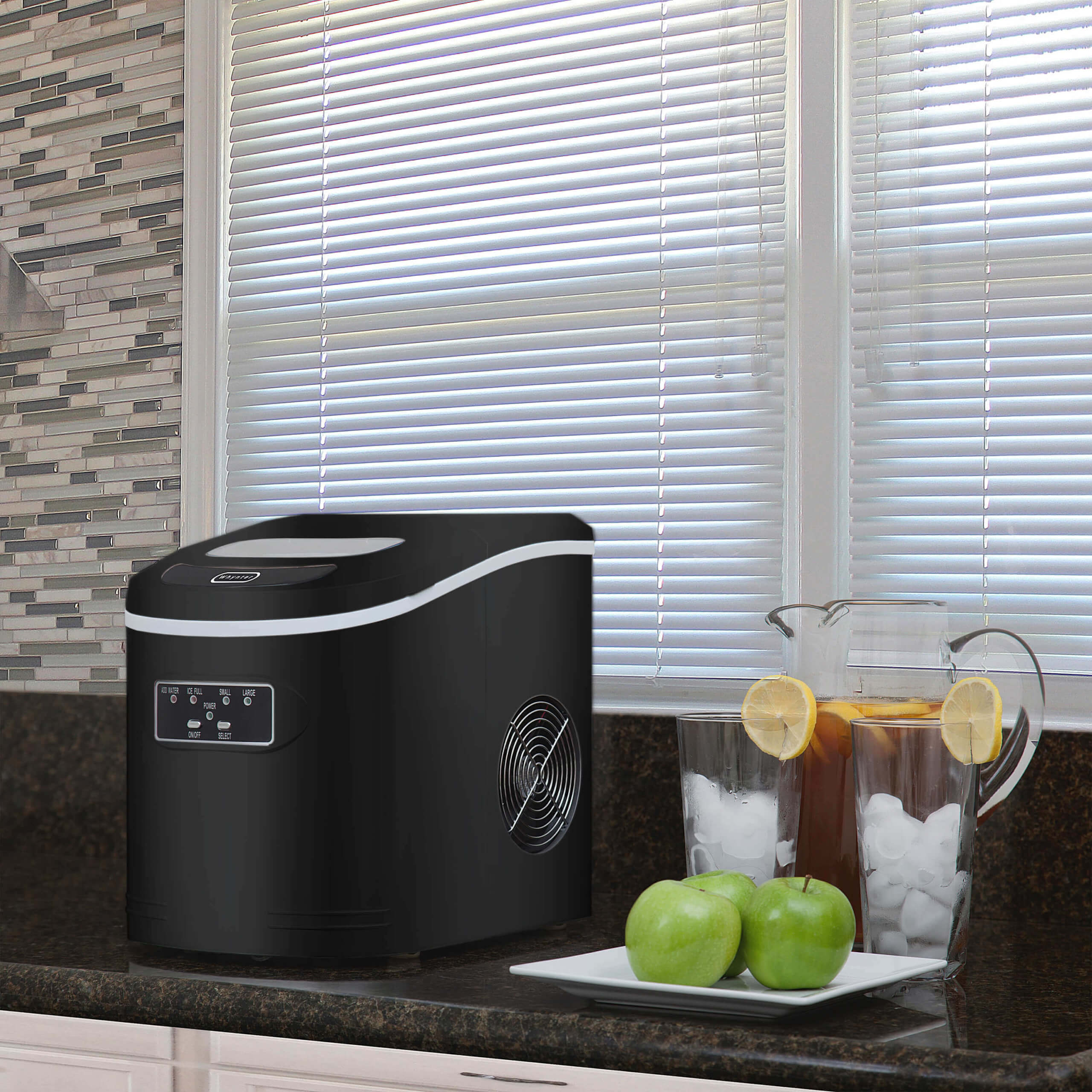 Whynter - Compact Portable Ice Maker 27 lb capacity - Black | IMC-270MB