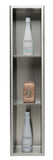 ALFI Brand - 8 x 36 Brushed Stainless Steel Vertical Triple Shelf Bath Shower Niche | ABN0836-BSS