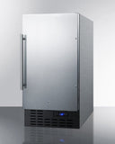 Summit All-Freezer 18" Built-In All-Freezer Upright Freezer, Stainless-Steel