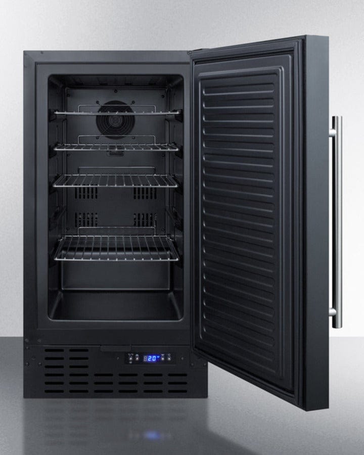 Summit All-Freezer 18" Built-In All-Freezer wide, with frost-free operation for low maintenance use under the counter