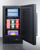 Summit All-Freezer 18" Built-In All-Freezer wide, with frost-free operation for low maintenance use under the counter