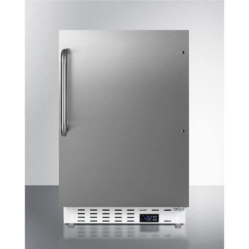 Summit All-Freezer 2.68 cu. ft. Manual Defrost Upright Freezer in Stainless Steel, ADA Compliant
