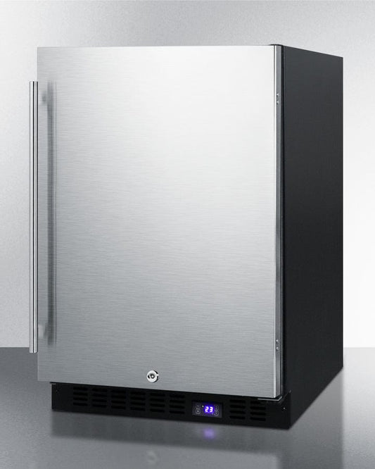 Summit - 24" Wide Built-In All-Freezer With Icemaker | [SCFF53BSSIM]