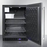Summit - 24" Wide Built-In All-Freezer With Icemaker | [SCFF53BSSIM]