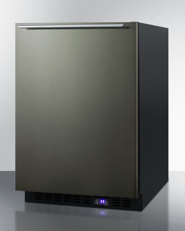 Summit - 24" Wide Built-In All-Freezer With Icemaker | [SCFF53BXKSHHIM]