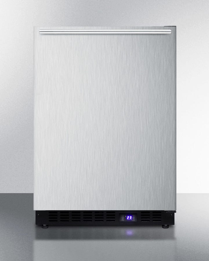 Summit - 24" Wide Built-In All-Freezer With Icemaker | [SCFF53BXSSHHIM]