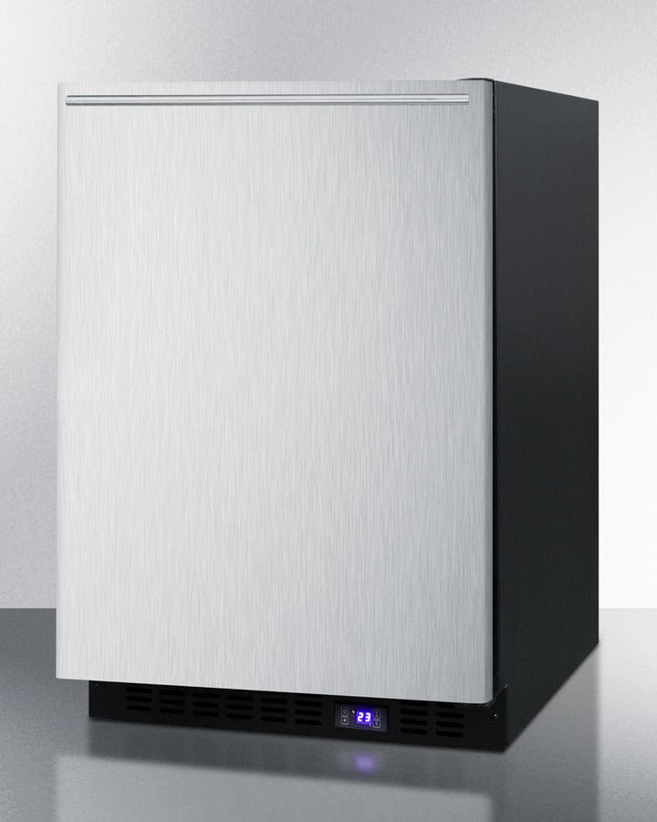 Summit - 24" Wide Built-In All-Freezer With Icemaker | [SCFF53BXSSHHIM]