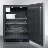 Summit - 24" Wide Built-In All-Freezer With Icemaker | [SCFF53BXSSHHIM]