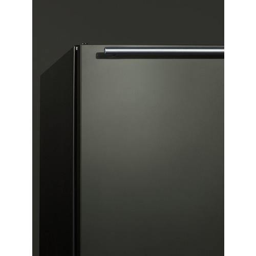 Summit All-Refrigerator 24" 4.6 cu.ft. Black Stainless Steel Compact Refrigerator