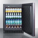 Summit All-Refrigerator 24" 4.6 cu. ft. Custom Panel Undercounter Compact Refrigerator - Energy Star