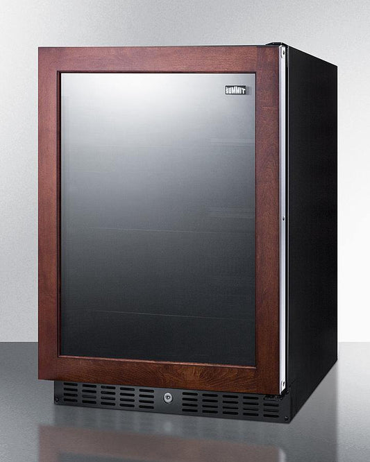 Summit All-Refrigerator 24" 5.0 cu.ft. Custom Panel Built-in Undercounter Beverage Center - ADA Compliant