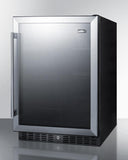 Summit All-Refrigerator 24" 5.0 cu. ft. Stainless Steel Undercounter Compact Refrigerator