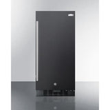 Summit - 20" Wide Electric Coil Range and 15" Wide All-refrigerator for Built-in or Freestanding Use with Digital Controls, LED Light, Right Door Swing, Lock and Black Exterior Finish Bundle