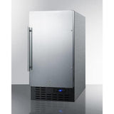 Summit - 24" Wide Electric Smooth-Top Range, 18" Wide Built-In or Freestanding All-Refrigerator, ADA Compliant, and Compact Microwave Bundle