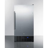 Summit - 24" Wide Electric Smooth-Top Range, 18" Wide Built-In or Freestanding All-Refrigerator, ADA Compliant, and Compact Microwave Bundle
