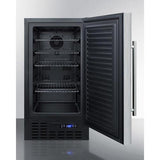 Summit - 24" Wide Electric Smooth-Top Range, 18" Wide Built-In or Freestanding All-Refrigerator, ADA Compliant, and Compact Microwave Bundle