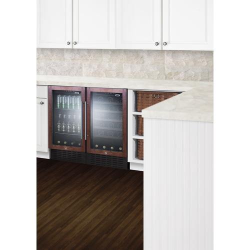 Summit All-Refrigerators 18" Wide Built-In Beverage Center (Panel Not Included)