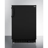 Summit All-Refrigerators 20" 3.53 cu. ft. Black Built-In All-Refrigerator - ADA Compliant