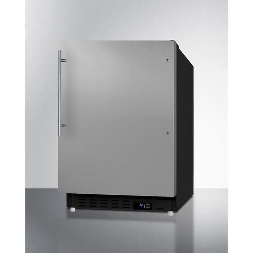 Summit All-Refrigerators 20" 3.53 cu. ft. Stainless Steel Built In Freezerless Refrigerator - ADA Compliant