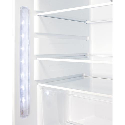 Summit All-Refrigerators 20" 3.53 cu. ft. Stainless Steel Built In Freezerless Refrigerator - ADA Compliant