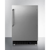 Summit All-Refrigerators 20" 3.53 cu. ft. Stainless Steel Built In Freezerless Refrigerator - ADA Compliant