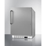 Summit All-Refrigerators 20" 3.53 cu. ft. Stainless Steel Compact Refrigerator - ADA Compliant