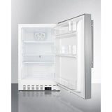 Summit All-Refrigerators 20" 3.53 cu. ft. Stainless Steel Compact Refrigerator - ADA Compliant