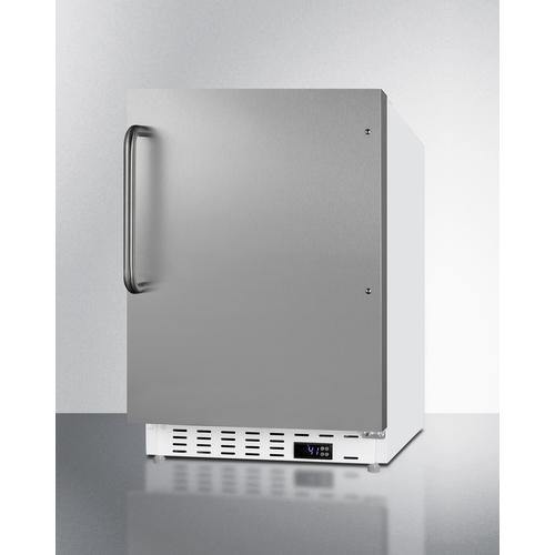 Summit All-Refrigerators 20" 3.53 cu. ft. Stainless Steel Compact Refrigerator - ADA Compliant