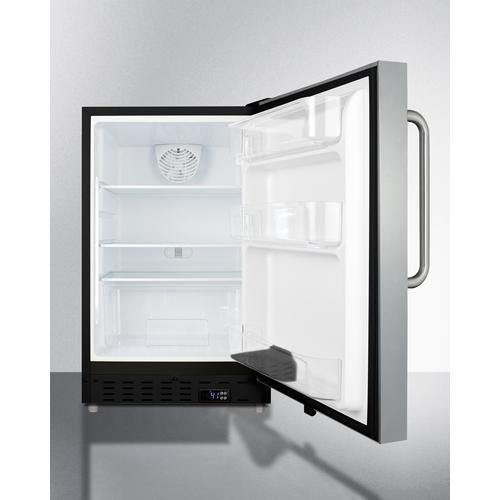 Summit All-Refrigerators 20" 3.53 cu. ft. Stainless Steel Compact Refrigerator - ADA Compliant