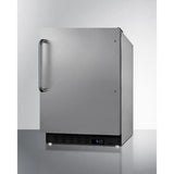 Summit All-Refrigerators 20" 3.53 cu. ft. Stainless Steel Compact Refrigerator - ADA Compliant