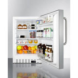 Summit All-Refrigerators 20" 3.53 cu. ft. Stainless Steel Compact Refrigerator - ADA Compliant