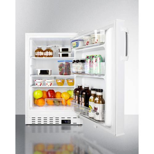 Summit All-Refrigerators 20" 3.53 cu. ft. White Built-In All-Refrigerator - ADA Compliant