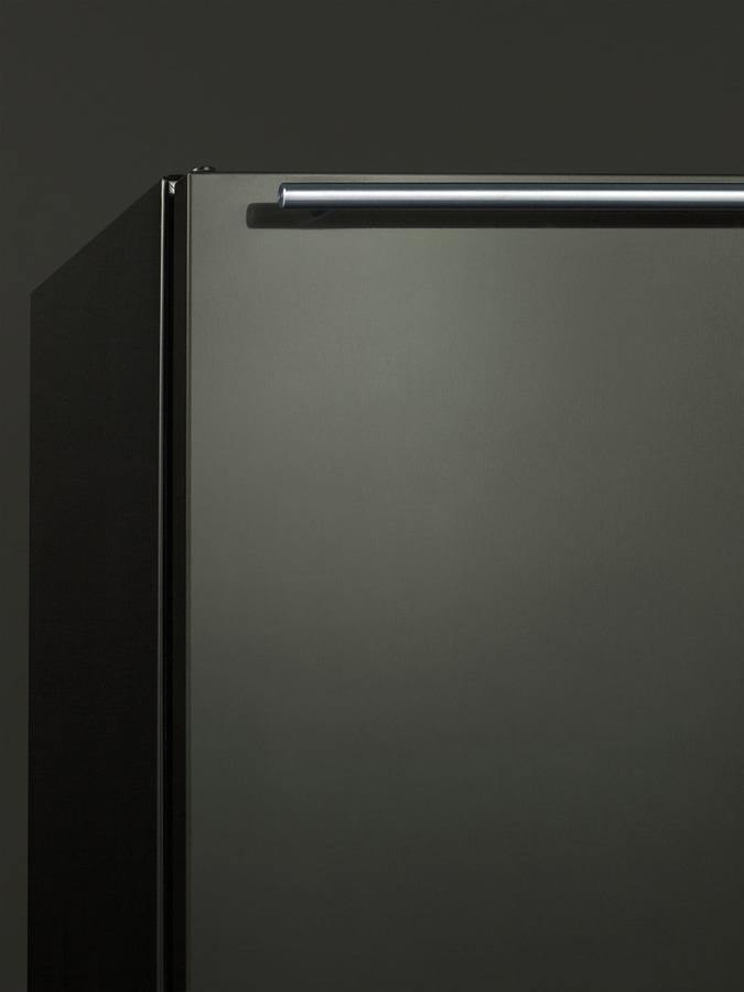 Summit All-Refrigerators 24 in. 4.8 cu. ft. Mini Fridge in Black Stainless Steel
