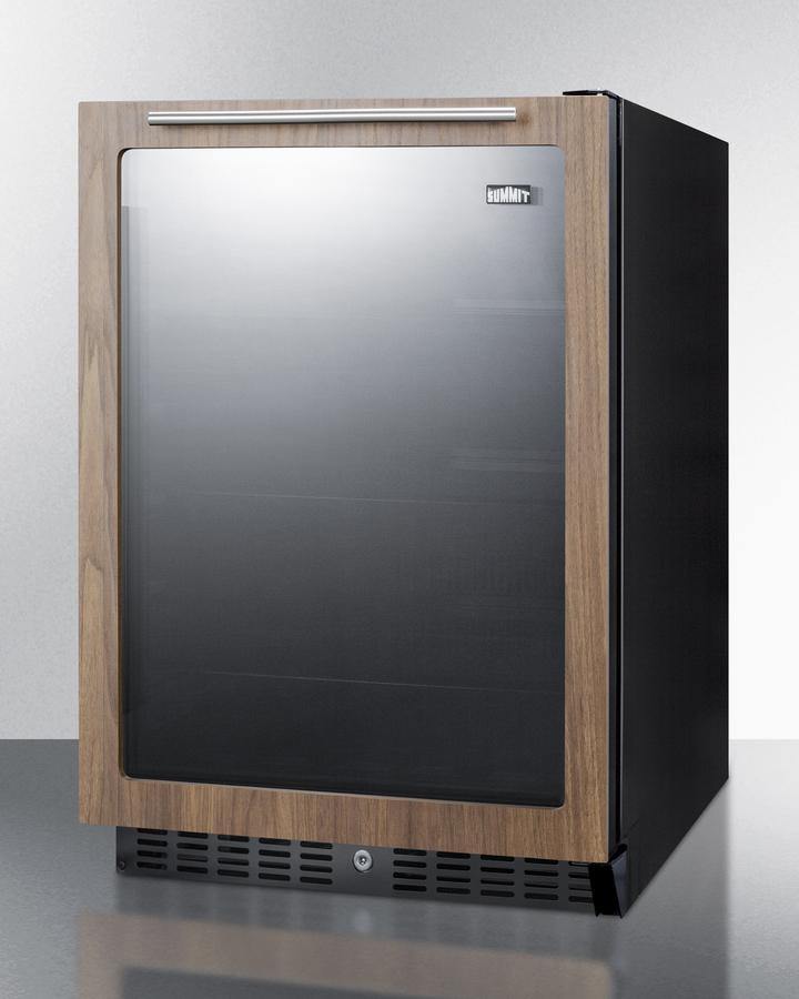 Summit All-Refrigerators 24 in. W 5 cu. ft. Mini Refrigerator in Walnut without Freezer, ADA Compliant
