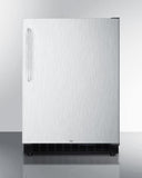 Summit All-Refrigerators 24 Inch Freestanding or Built-In Counter Depth Compact Refrigerator with 4.8 cu. ft. Capacity