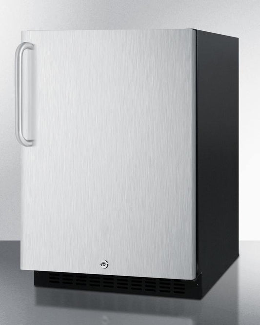 Summit All-Refrigerators 24 Inch Freestanding or Built-In Counter Depth Compact Refrigerator with 4.8 cu. ft. Capacity