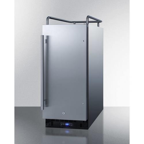 Summit Beer Dispensers 15" 2.9 cu.ft. Stainless Steel Built-In Kegerator