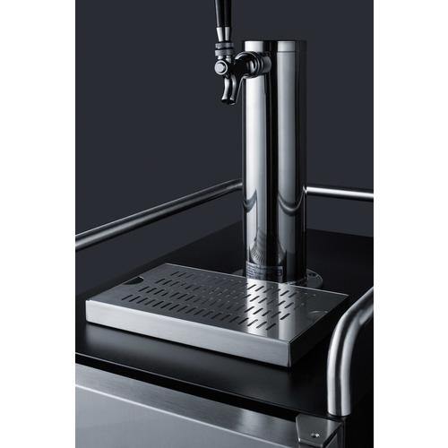 Summit Beer Dispensers 15" 2.9 cu.ft. Stainless Steel Single Tap Built-In Kegerator