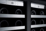 Summit Classic Built-in Beverage Center 24 Inch Undercounter Dual-Zone Wine Cooler with Craft Beer Storage, 21 Bottle Capacity, Energy Conservation Mode, Low-E Glass Doors, Temperature Alarm, Temperature Memory Function